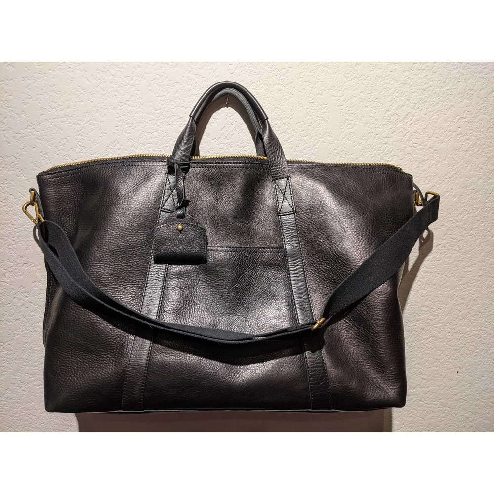 Madewell Overnight Bag- Black Leather